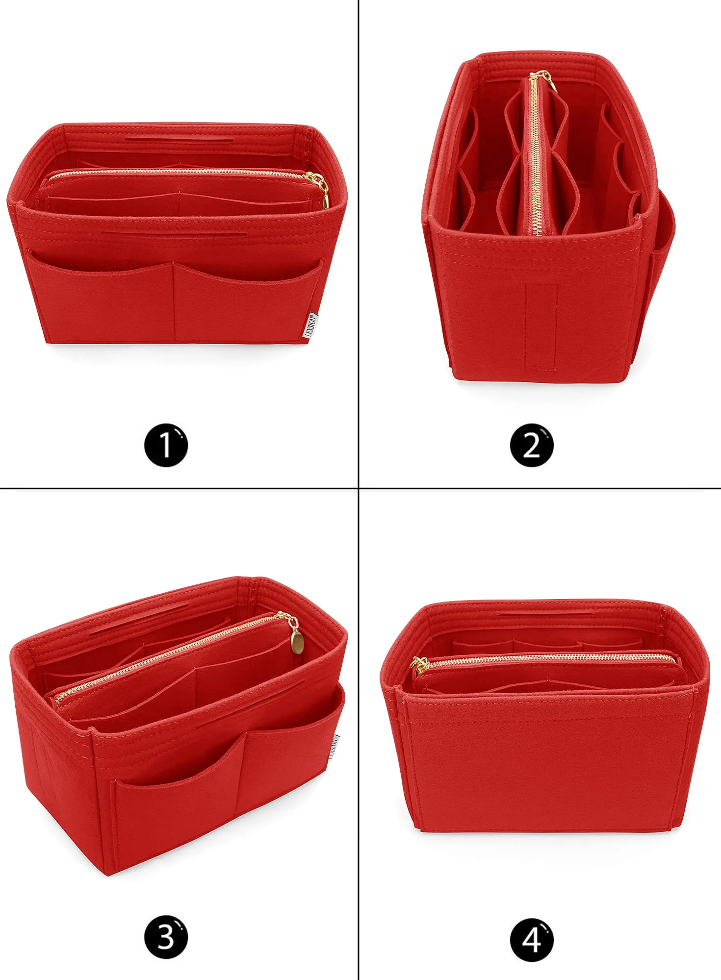 LEXSION Speedy Neverfull PM, M, M, rosso, XL - immagine 3