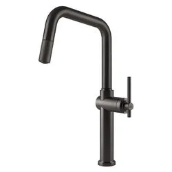 Miscelatore lavello doccetta estraibile HABITO Black metal brushed 60652 707 - immagine 1