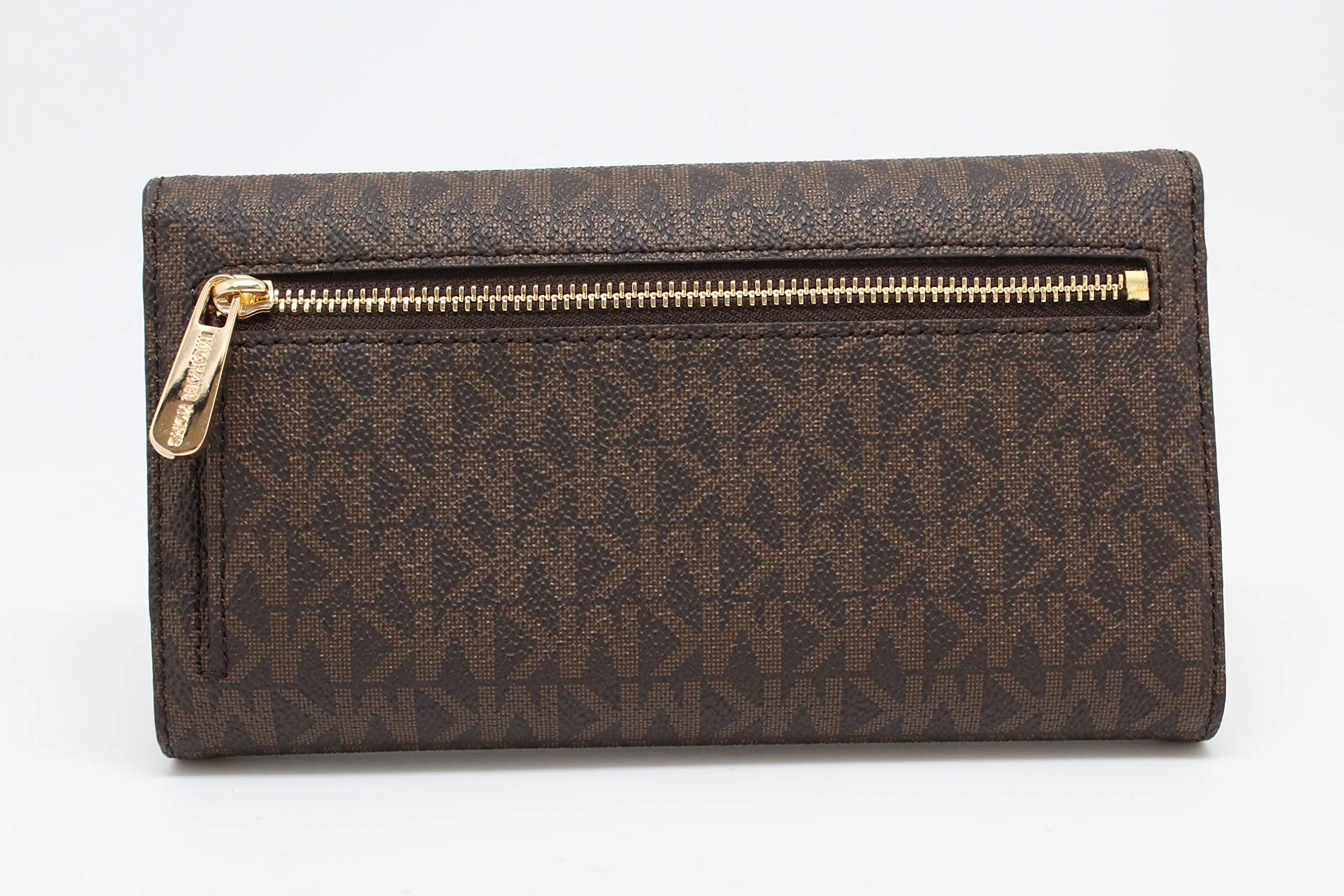 Michael Kors Portafoglio Trifold da viaggio da donna Jet Set grande, Marrone, Large - immagine 2