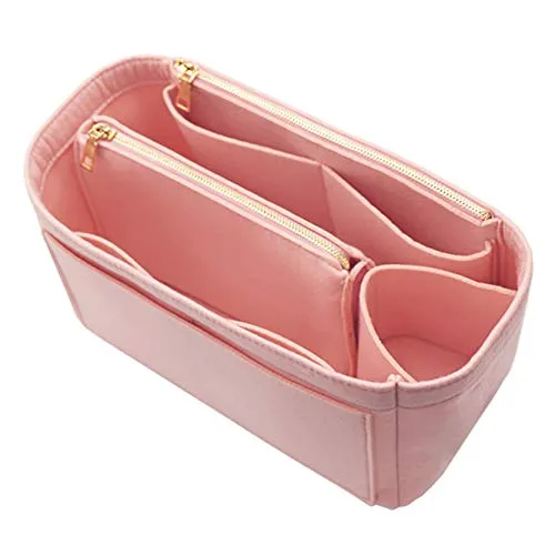 Organizer in feltro, adatto a borse Speedy e Neverfull, con cerniera, Rosa (B-pink), Medium - immagine 1
