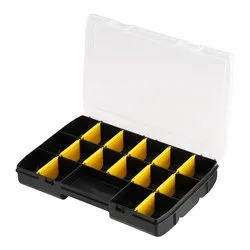 Porta minuteria scatola organizer 17P (27,2x18,9x4,6cm) BASIC Nero e Giallo STST816801 - immagine 1