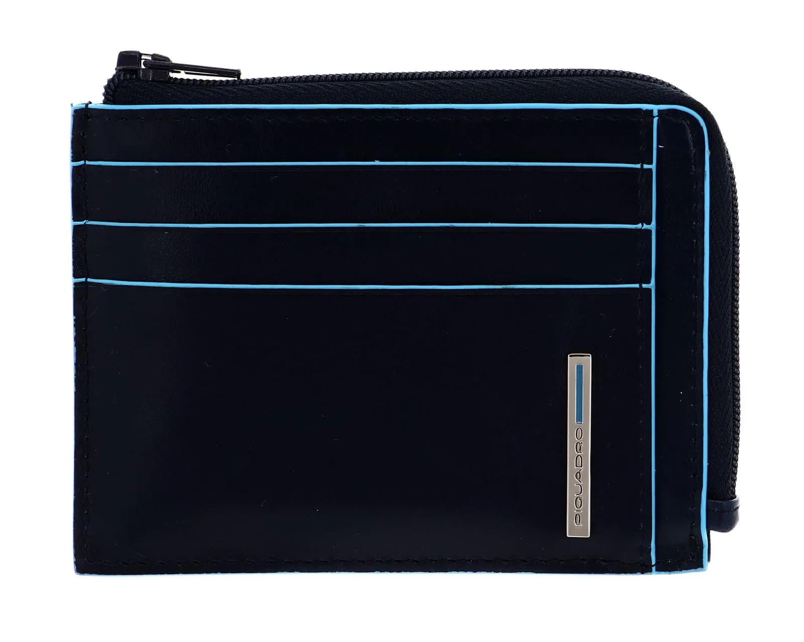 PIQUADRO Porta Carte di Credito in Pelle, Accessori da Viaggio-Portafogli Unisex-Adulto, Blu Notte, 11,50 x 8,00 x 1,00 (cm) - immagine 2