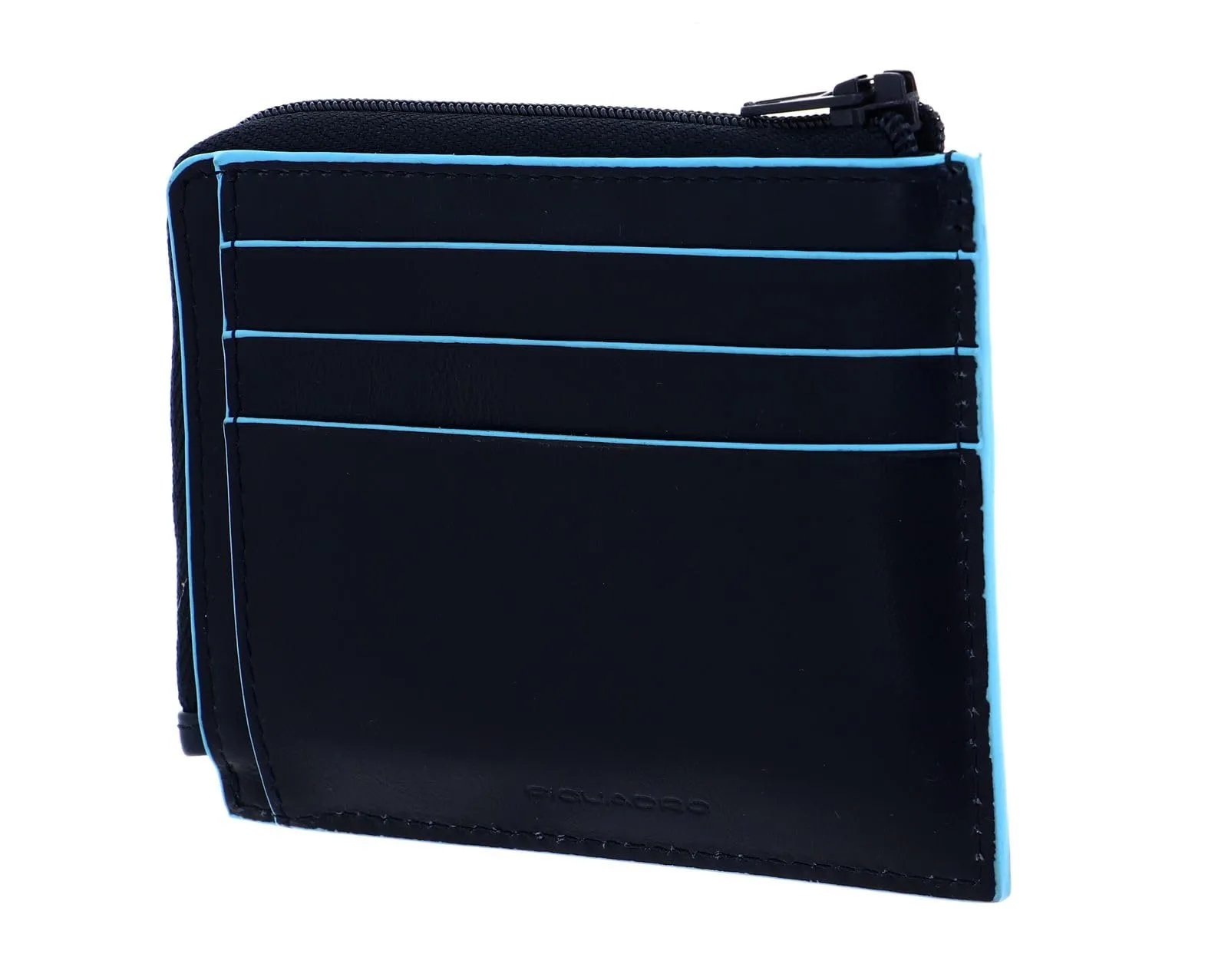PIQUADRO Porta Carte di Credito in Pelle, Accessori da Viaggio-Portafogli Unisex-Adulto, Blu Notte, 11,50 x 8,00 x 1,00 (cm) - immagine 3