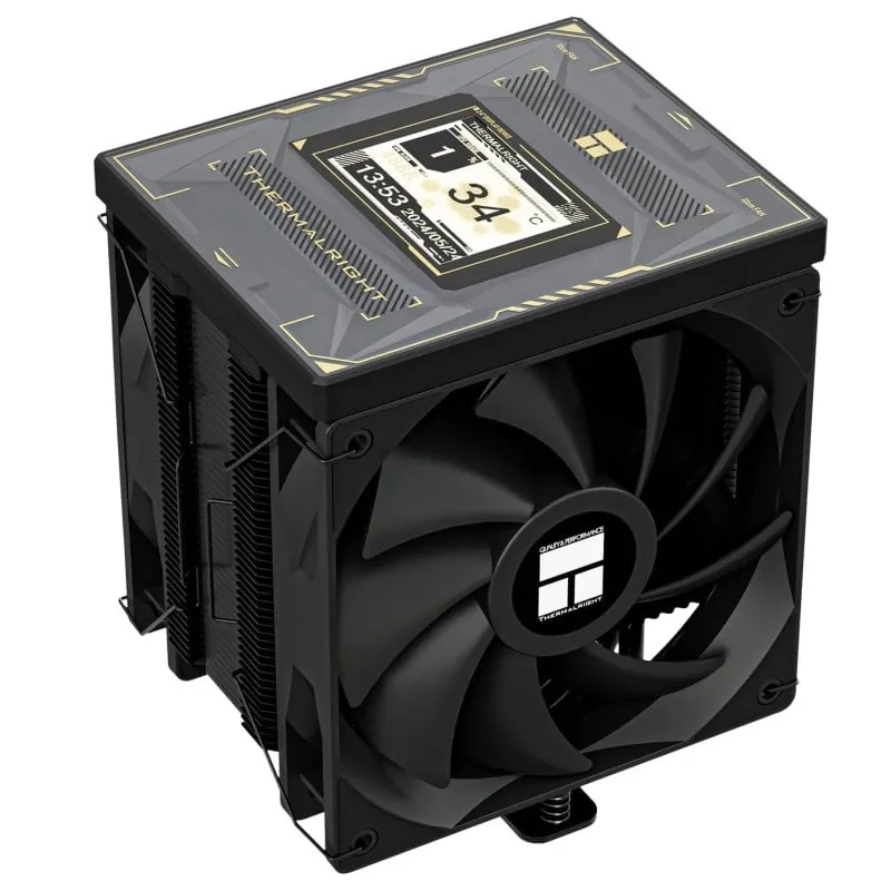 Socket di raffreddamento ad aria Thermalright LGA1851/1700/AM5 120mm Burst Assassin 120 Vision BLACK IPS Display - immagine 1