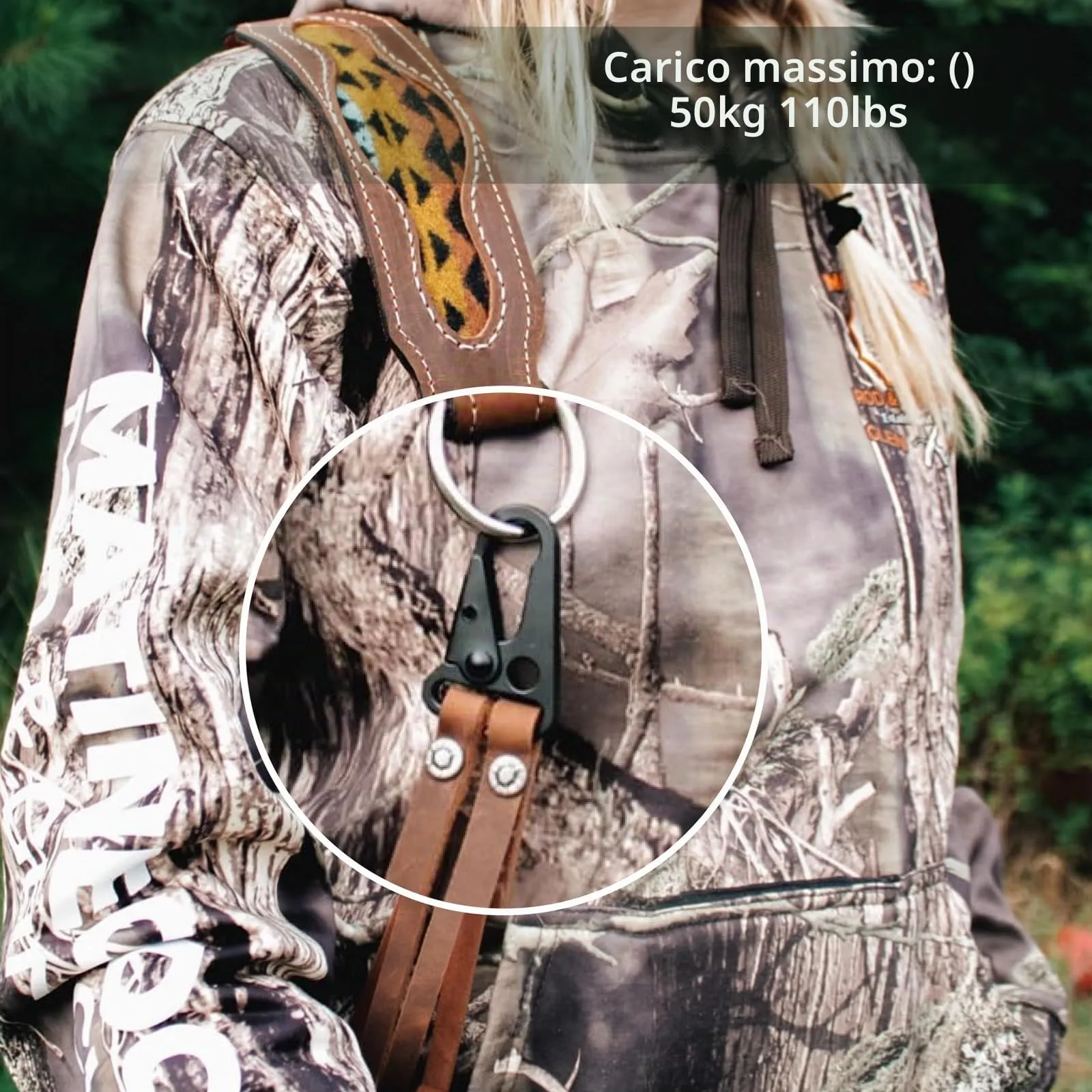 TRIWONDER Portachiavi da Cinturone Tattico con Moschettone, Gancio Portachiavi Militare in Nylon per Caccia Escursioni Polizia e Guardia Giurata (D - Ganci (25mm) - 12 Pezzi) - immagine 3