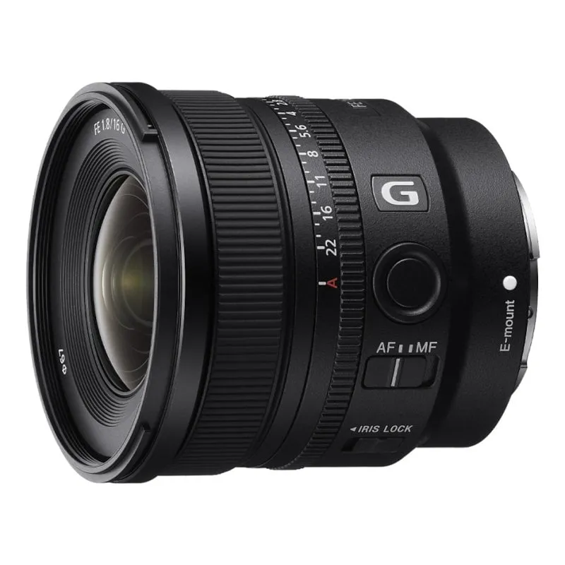 Obiettivo Sony 16mm f1.8 E-Mount Grandangolo 11 lamelle 0,15m Messa a fuoco - immagine 1