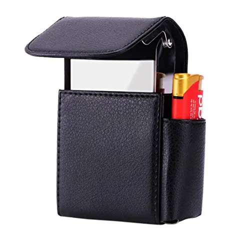 Xrten Custodia per confezioni di sigaretta, scatola con accendino, porta sigaretta, elegante scatola per uomini e donne, unisex - immagine 2