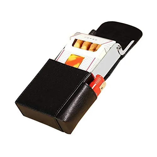 Xrten Custodia per confezioni di sigaretta, scatola con accendino, porta sigaretta, elegante scatola per uomini e donne, unisex - immagine 4