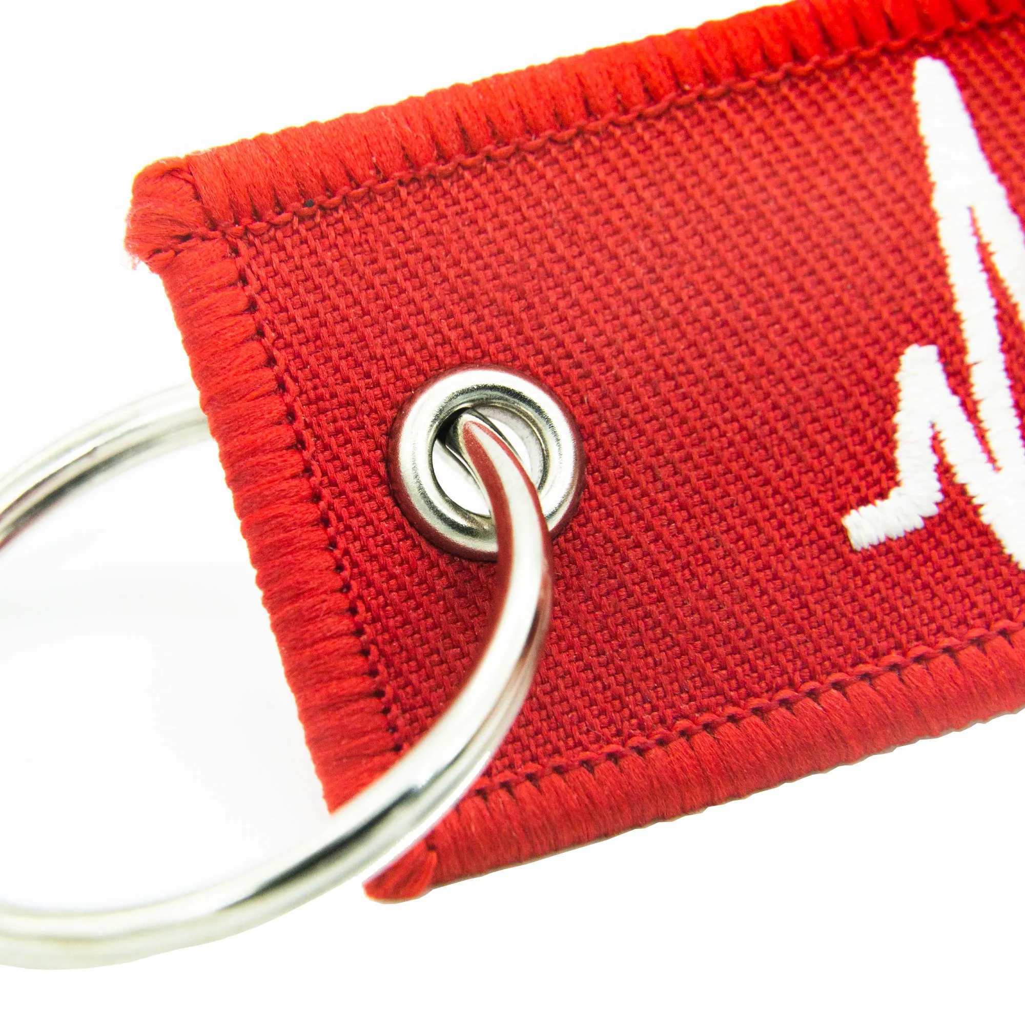 Autodomy Portachiavi Moto con Ricamo su Entrambi i Lati 12x 3cm - immagine 3