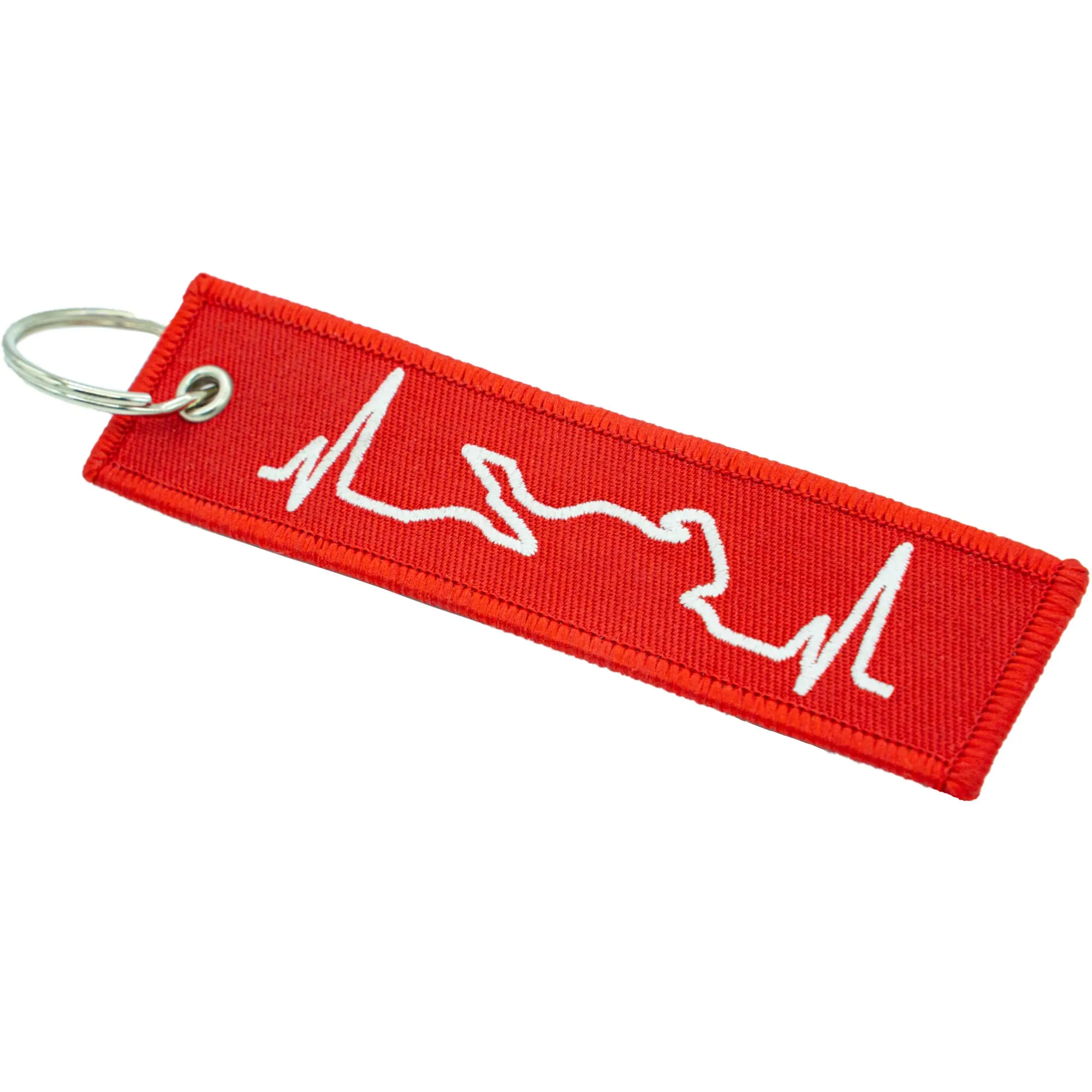 Autodomy Portachiavi Moto con Ricamo su Entrambi i Lati 12x 3cm - immagine 6