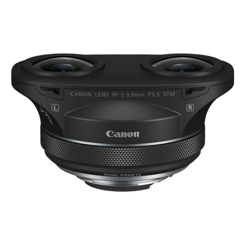 Obiettivo Canon RF-S 3,9 mm F3,5 STM Dual Fisheye 11/8 nero per MILC - immagine 1