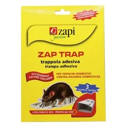 Trappola cattttura topi adesiva Zap Trap 3 pz (21x15cm) 106530 - immagine 1