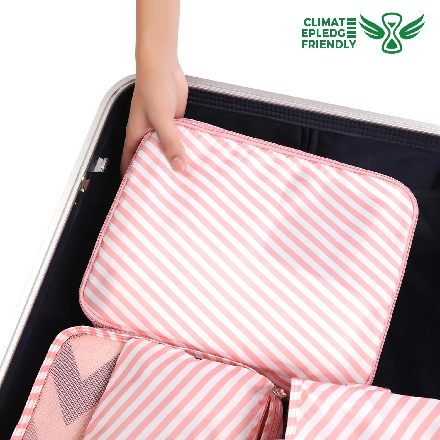 BAGAIL Set di 8 Cubi da Imballaggio per Valigie, Organizzatori per Bagagli Leggeri, Cubi da imballaggio per Accessori da Viaggio - immagine 6