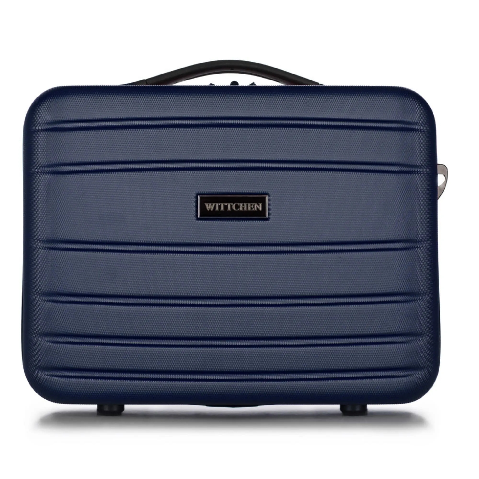 WITTCHEN Necessaire da viaggio Custodia per cosmetici Valigia da viaggio Bagaglio a mano Valigia cabina Valigia in ABS Borsa da toilette Rigido Globe Line Bly Navy Ryanair/ITA Airways - immagine 4