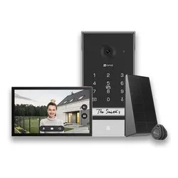 Citofono Video Doorphone (Ricaricabile) Black e Grey CS EP7 - immagine 1