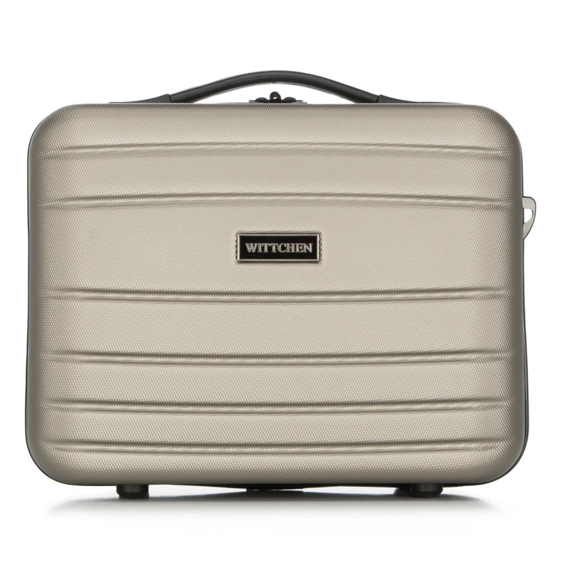 WITTCHEN Necessaire da viaggio Custodia per cosmetici Valigia da viaggio Bagaglio a mano Valigia cabina Valigia in ABS Borsa da toilette Rigido Globe Line Chaampagne Ryanair/ITA Airways - immagine 4
