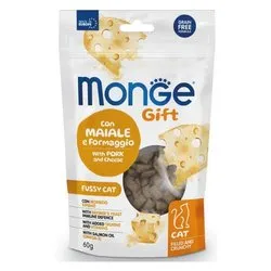 Alimento biscottini gatti adulti Appetito Difficile (60gr) gusto maiale, formaggio GIFT 8502 - immagine 1