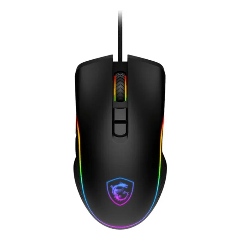 Ratón MSI FORGE GM300 USB tipo A 7200 DPI Nero LED Ambidestro 7 pulsanti - immagine 1