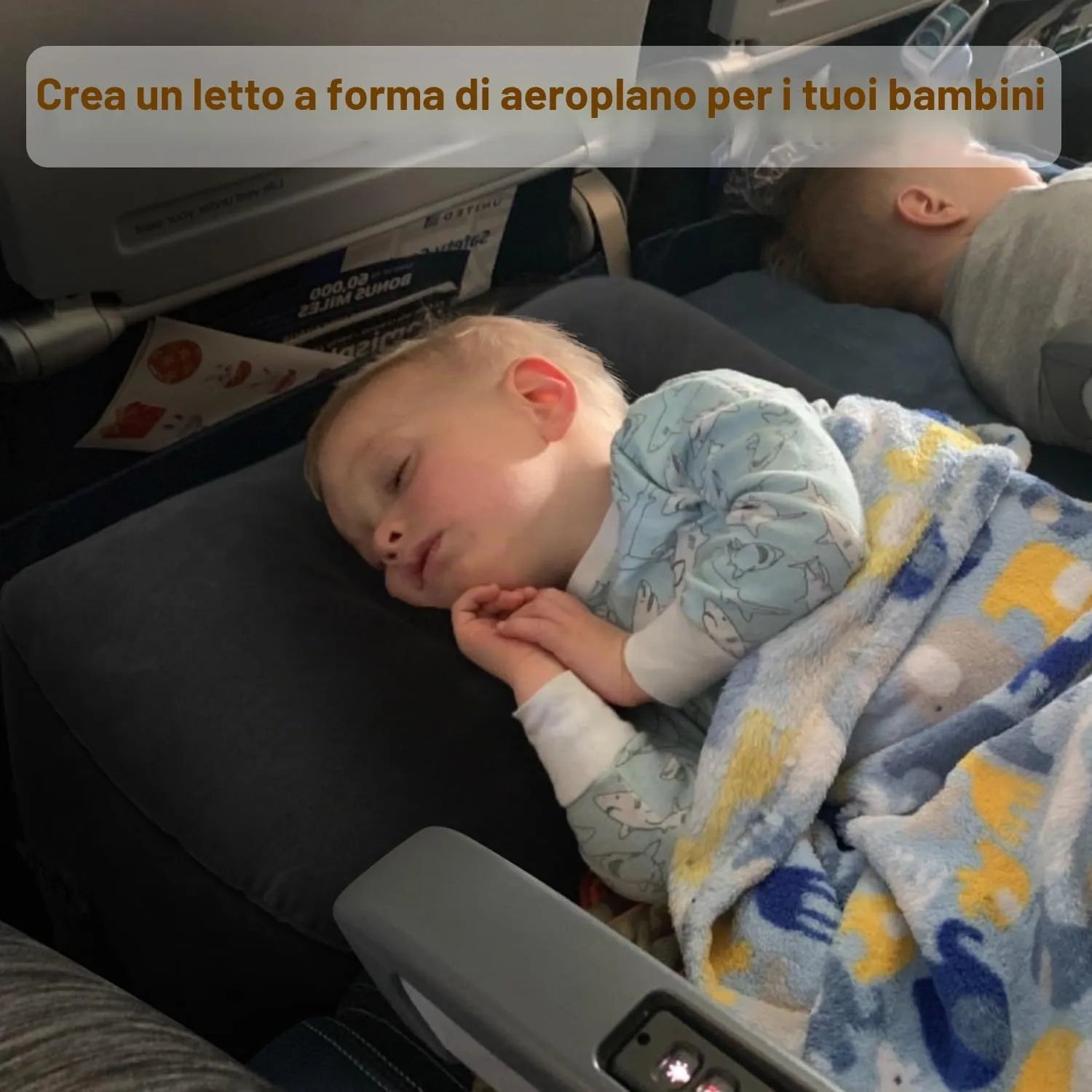 Maliton Poggiapiedi gonfiabile, letto da viaggio in aereo per bambini, seggiolino auto per bambini, altezza regolabile, cuscino per gambe per aereo, casa, ufficio (nero, 2 pezzi) - immagine 4