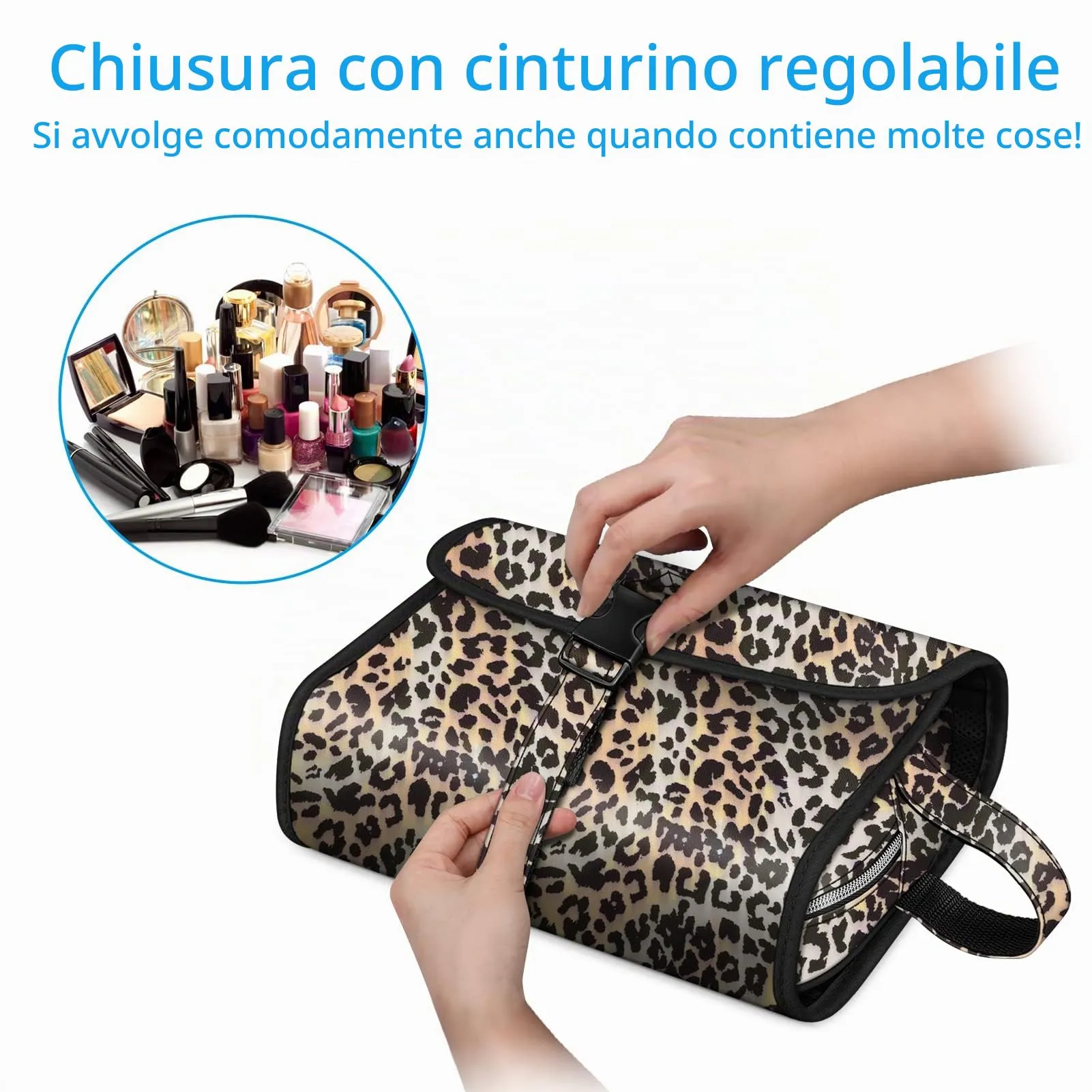 FINTIE Beauty Case da Viaggio Portatile Trucco - immagine 3