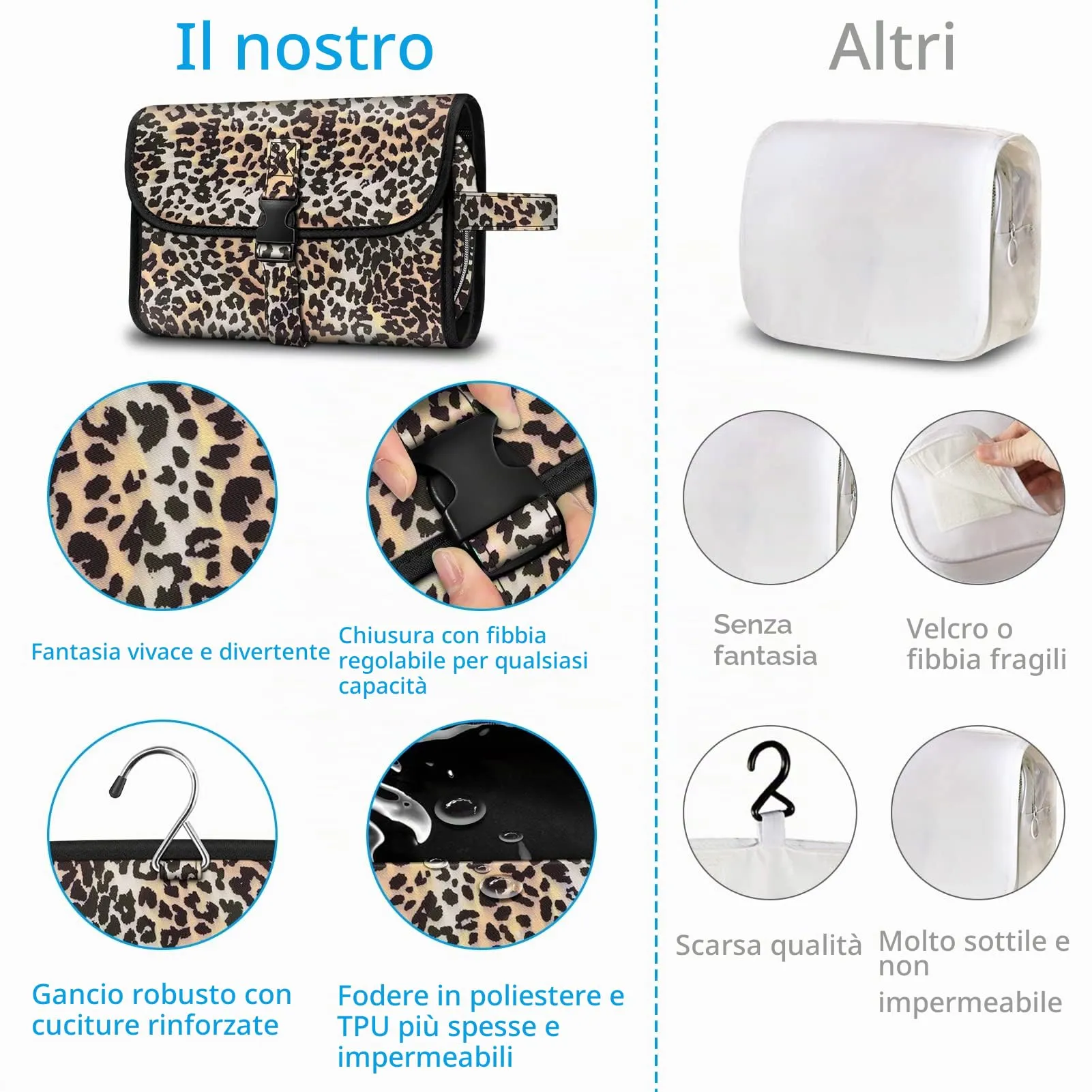 FINTIE Beauty Case da Viaggio Portatile Trucco - immagine 4