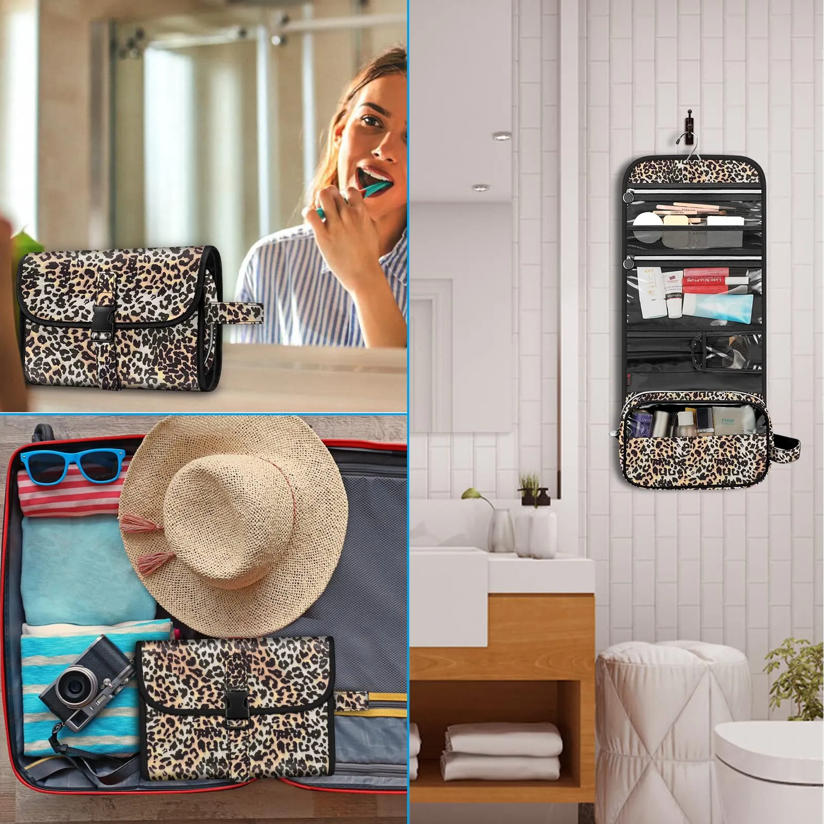 FINTIE Beauty Case da Viaggio Portatile Trucco - immagine 6