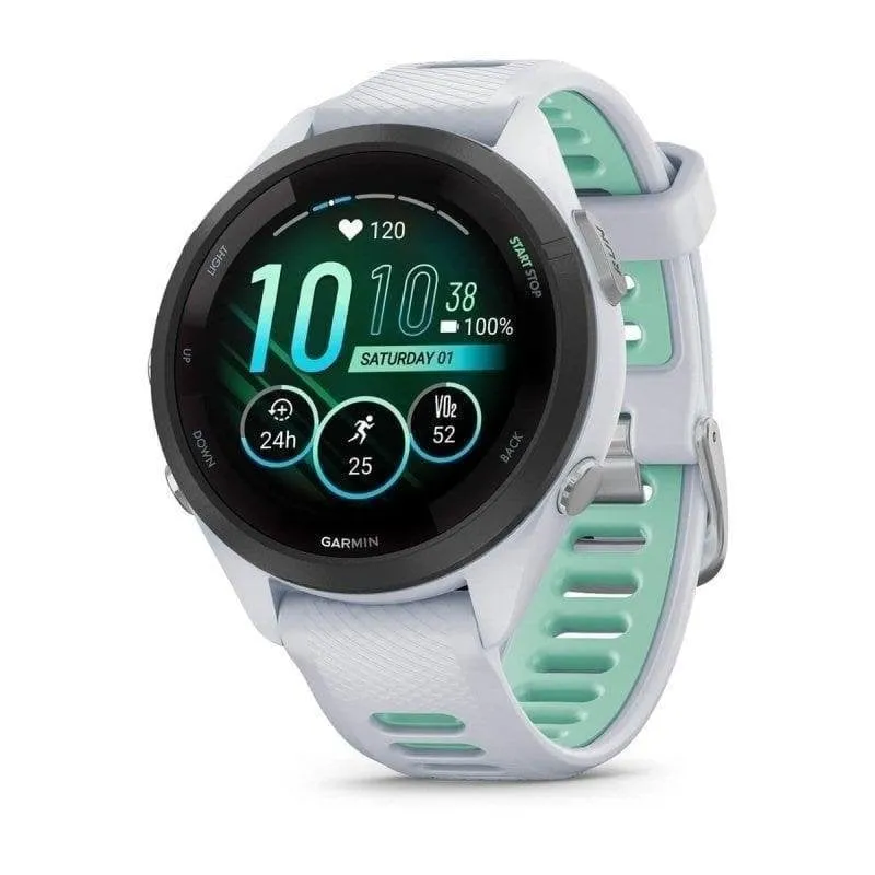Garmin Forerunner 265S Bluetooth GPS 42mm Nero Bianco Taglia Unica Cardio SpO2 Impermeabile 5ATM - immagine 1