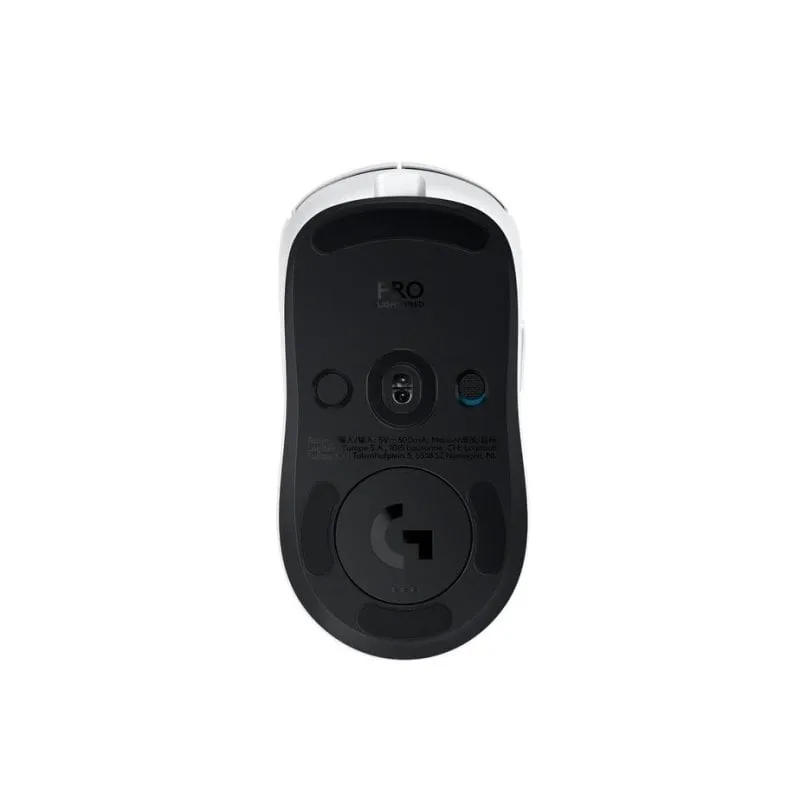 Ratón Logitech G PRO 2 LIGHTSPEED Wireless 32000 DPI Bianco RGB 8 Pulsanti - immagine 1