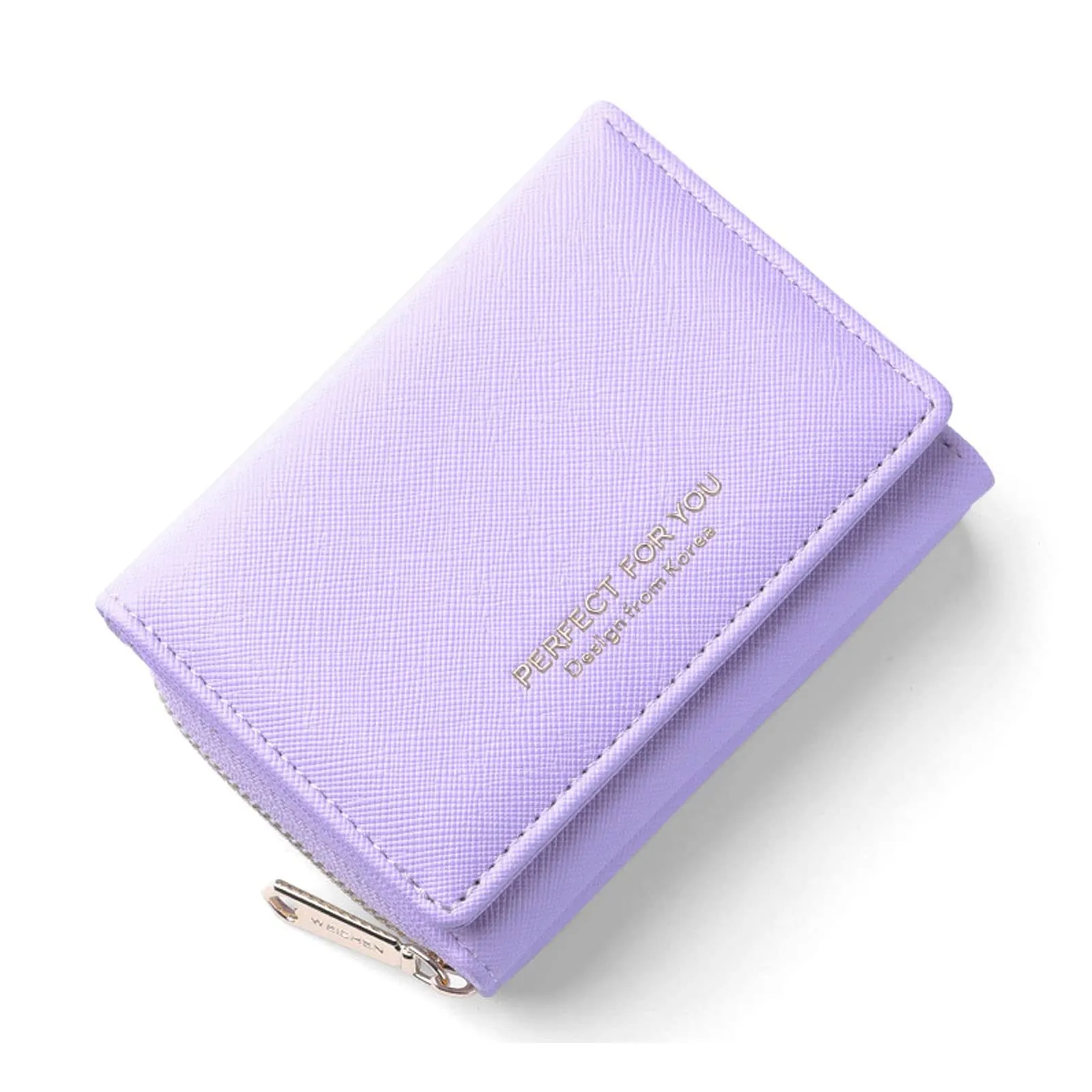 Borsellino da donna, Portafoglio da donna, Portafoglio da donna, Portafoglio da donna con grande capacità, Portafoglio da donna elegante e dolce con grande tasca per monete Viola - immagine 1