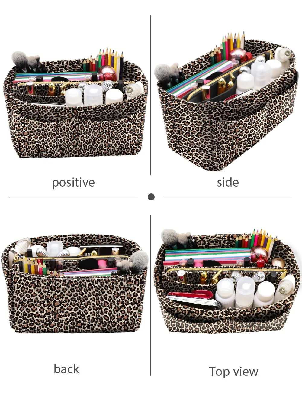 LEXSION Organizer borsa in feltro con cerniera per borsa da trasporto per Speedy Neverfull PM MM Large - immagine 4