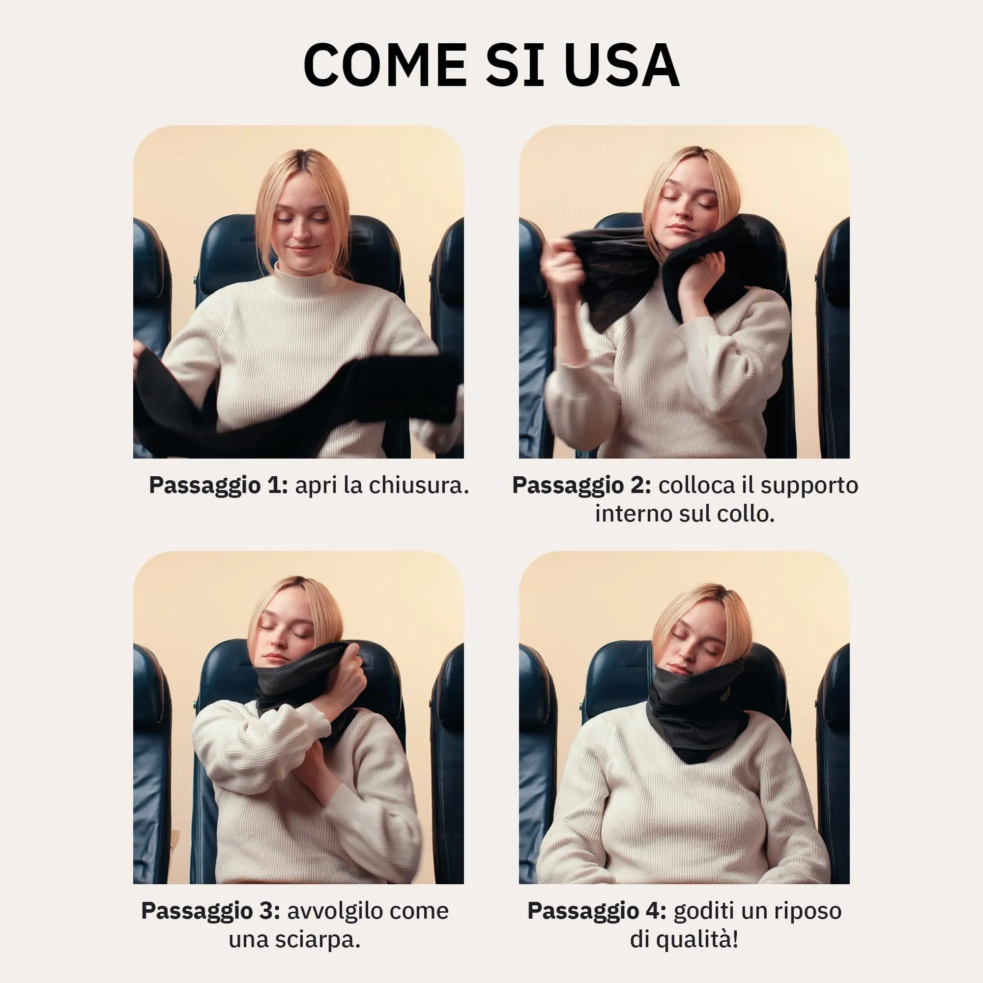 trtl Cool Cuscino da Viaggio per Supporto Collo Leggero e Traspirante - immagine 5