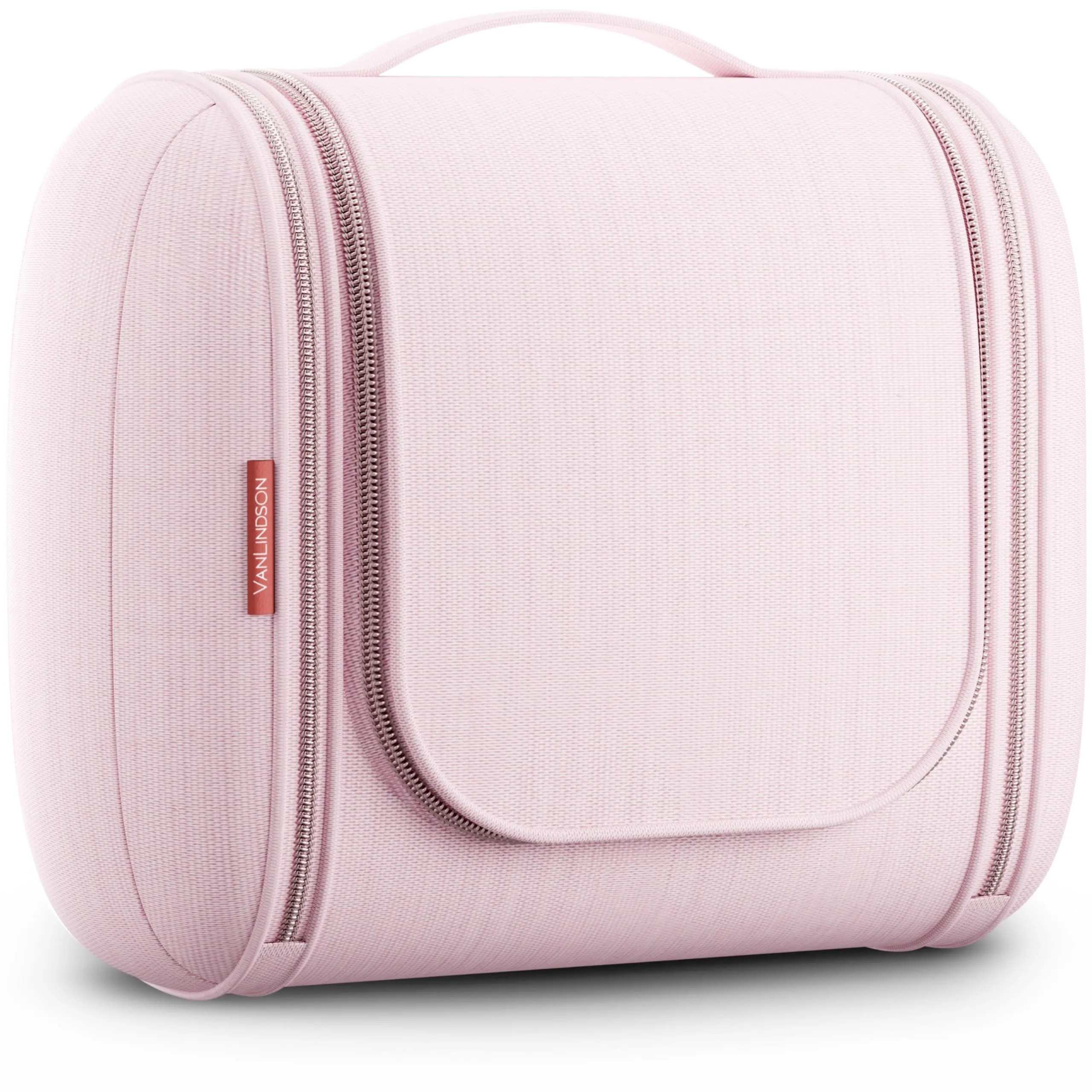 VanLindson Beauty Case da Viaggio Uomo e Donna da Appendere, 8L, Pizzo Rosa - immagine 1