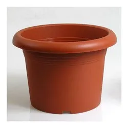 Vaso piante cilindro plastica (30x21,5cm) Vasotto MEDITERRANEO Terracotta 89030 - immagine 1