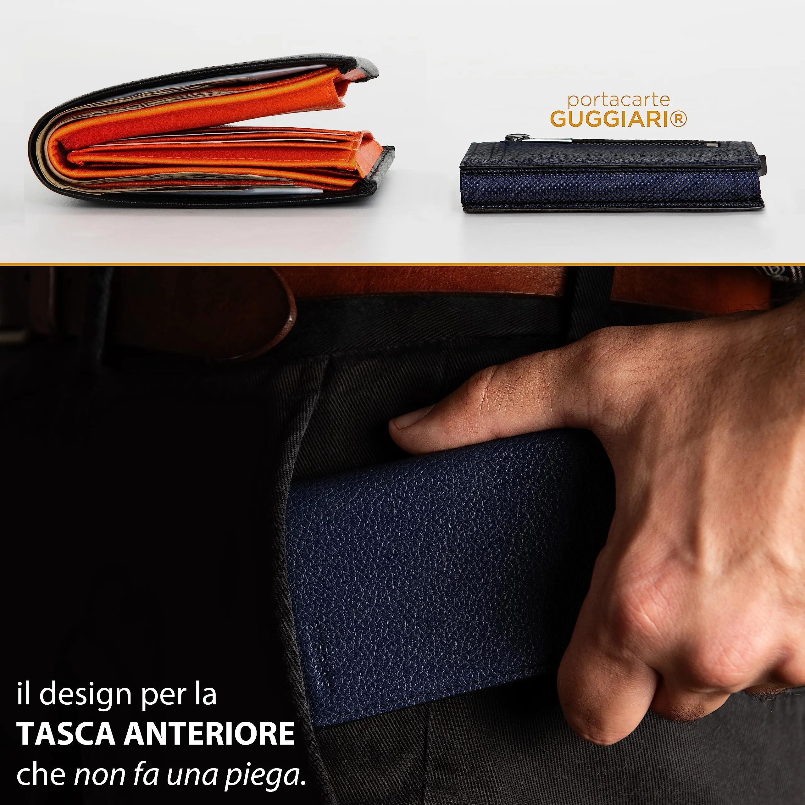 GUGGIARI® Porta Carte Credito RFID Alluminio, Magnetico - immagine 4