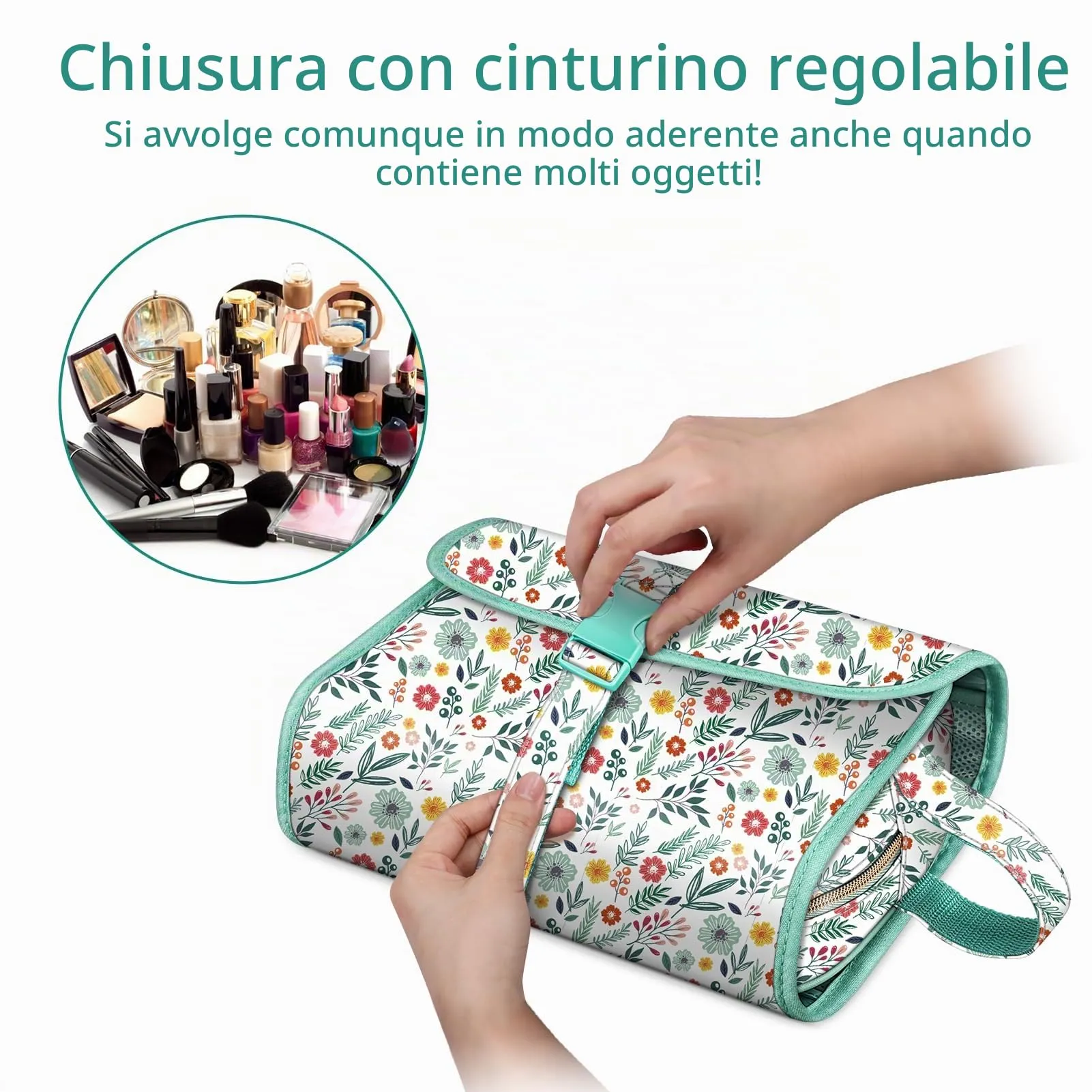 FINTIE Beauty Case da Viaggio Portatile Trucco - immagine 3
