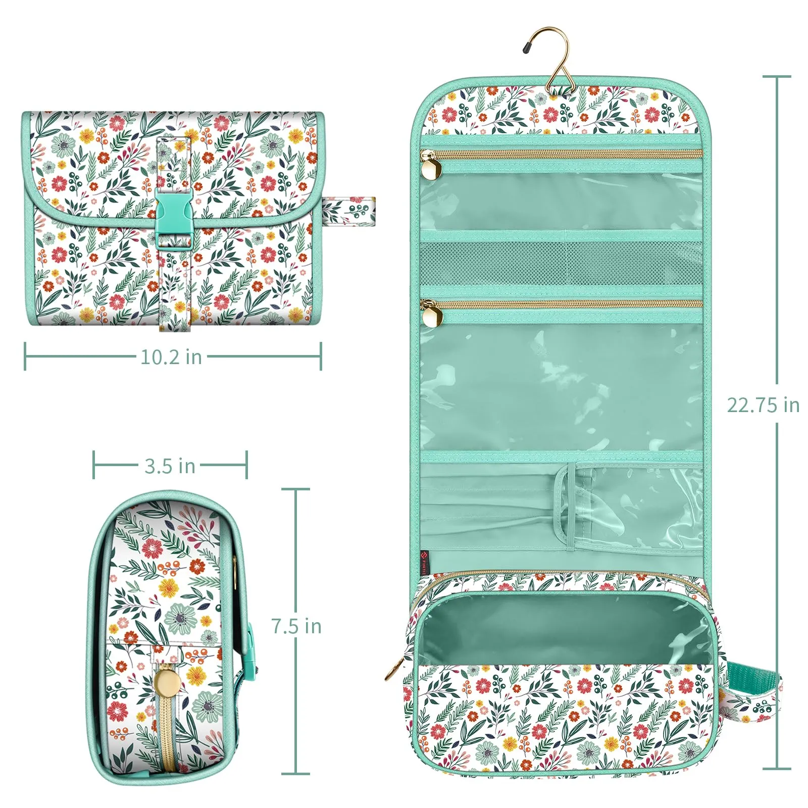 FINTIE Beauty Case da Viaggio Portatile Trucco - immagine 6