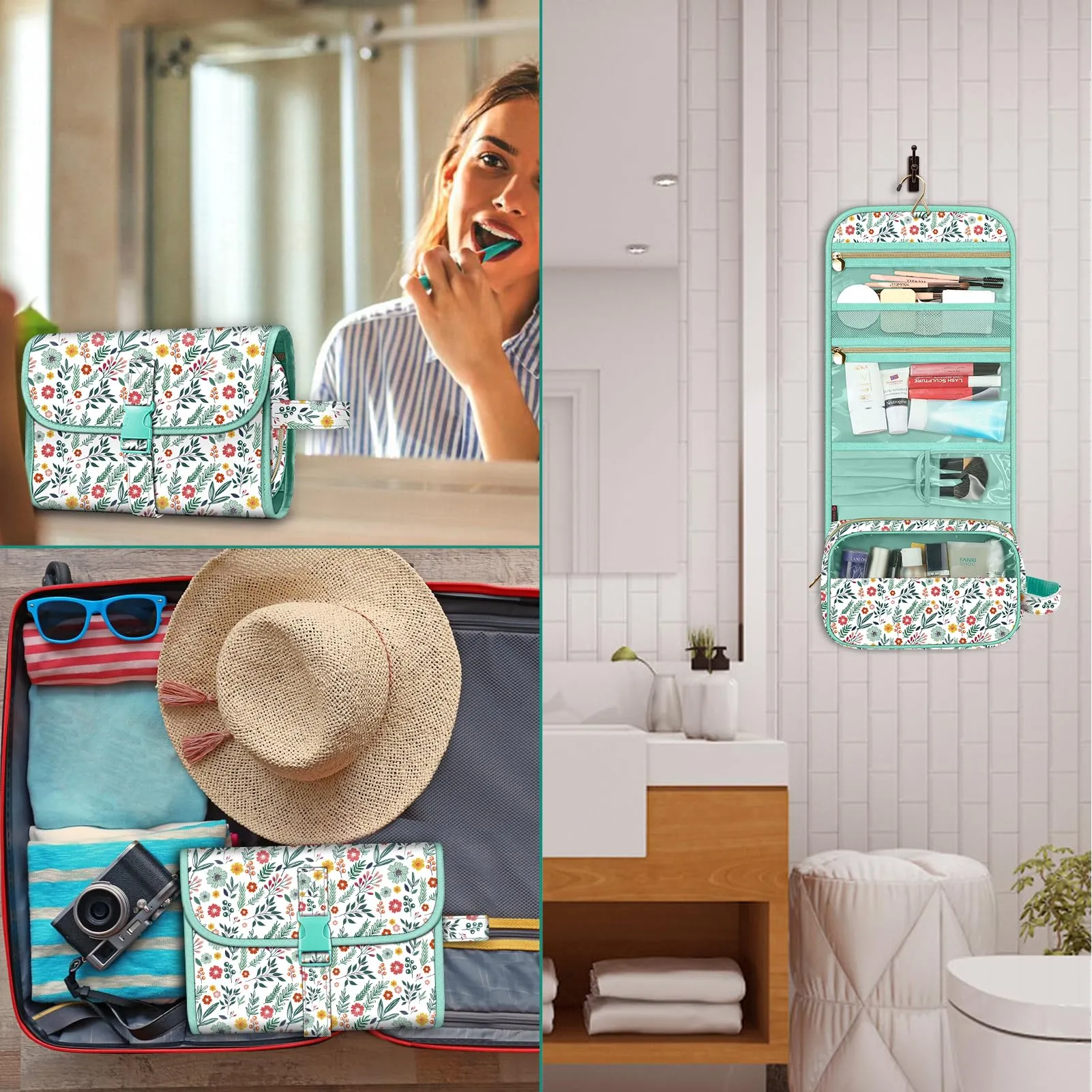 FINTIE Beauty Case da Viaggio Portatile Trucco - immagine 7