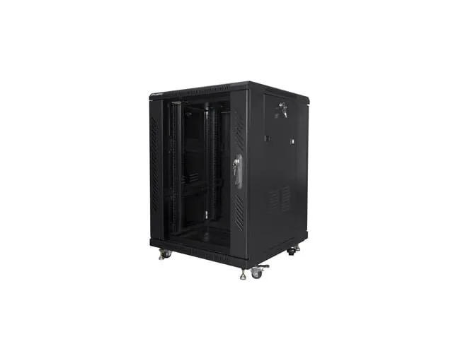 Armadio Rack Lanberg FF01-6615-12B 15U 800 kg Nero IP20 Armadio Rack Lanberg FF01-6615-12B 15U 800 kg Nero IP20 - immagine 1