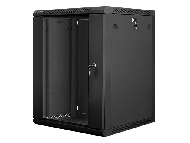 Bastidor Lanberg WF01-6615-10B 15U Nero 60kg con Bloqueo y Vetro Temperato Bastidor - immagine 1