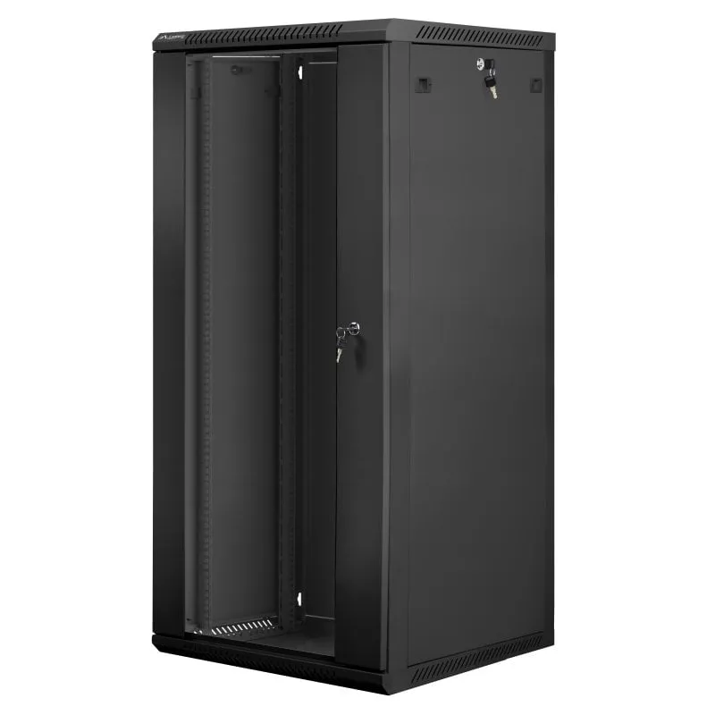 Bastidor Lanberg WF01-6627-10B 27U Nero 60kg Carico Massimo Bastidor da Parete - immagine 1