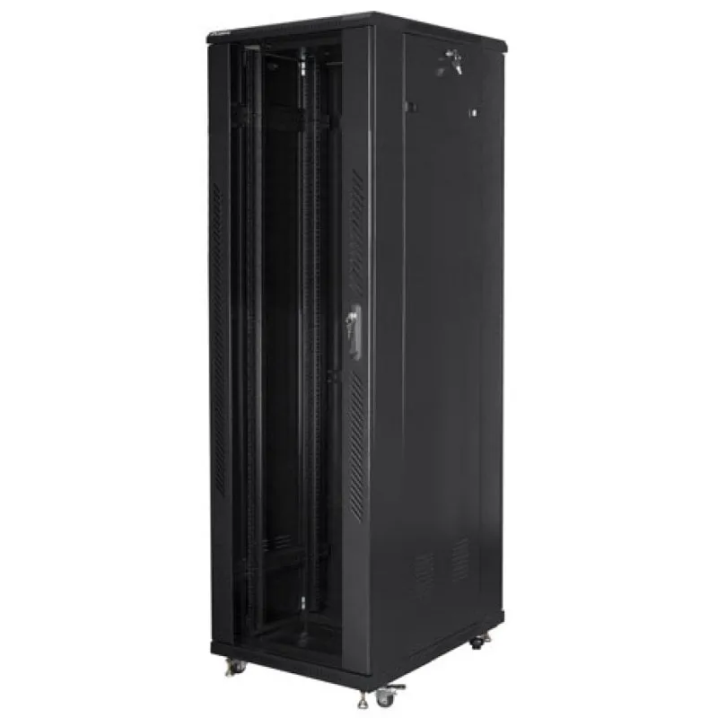 Armadio Rack Lanberg FF01-6042-12B 42U Nero con Ventilazione e Serrature Armadio Rack Lanberg FF01-6042-12B 42U Nero con Ventilazione e Serrature - immagine 1