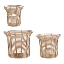 Set porta vasi piante 3 pz plastica RENDY Natural 0141443 - immagine 1
