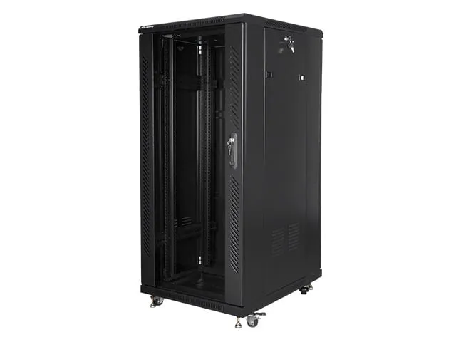 Armadio Rack Lanberg FF01-6827-12B 27U Nero 800 kg con Ventilazione Armadio Rack Lanberg FF01-6827-12B 27U Nero 800 kg con Ventilazione - immagine 1