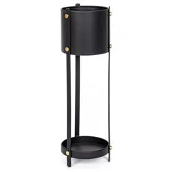 Porta piante acciaio (20x66cm) ZEINA Nero 0182320 - immagine 1