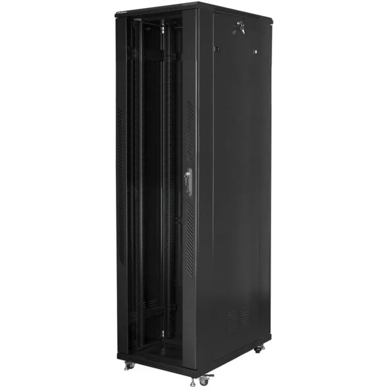 Cabinet Rack Lanberg FF01-8047-12B 47U Nero IP20 800kg Cabinet Rack Lanberg FF01-8047-12B 47U Nero IP20 800kg - immagine 1