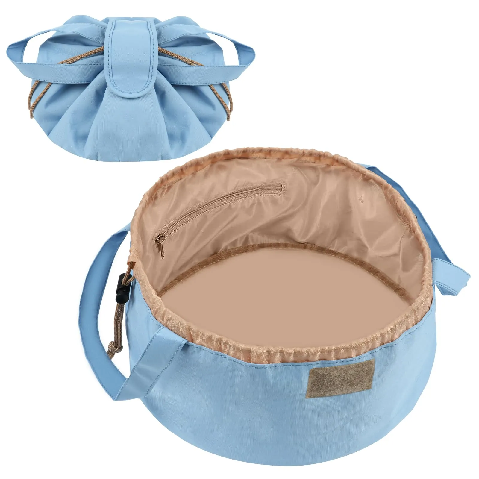 URAQT Borsa Cosmetica da Viaggio, Impermeabile, Portatile,Blu - immagine 1
