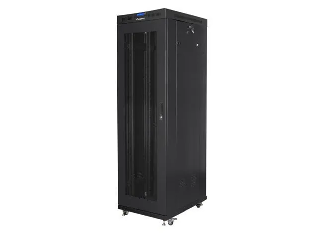 Rack Lanberg FF01-6042-23BL 42U Nero 1200 kg con Ventilazione e Display LCD - immagine 1