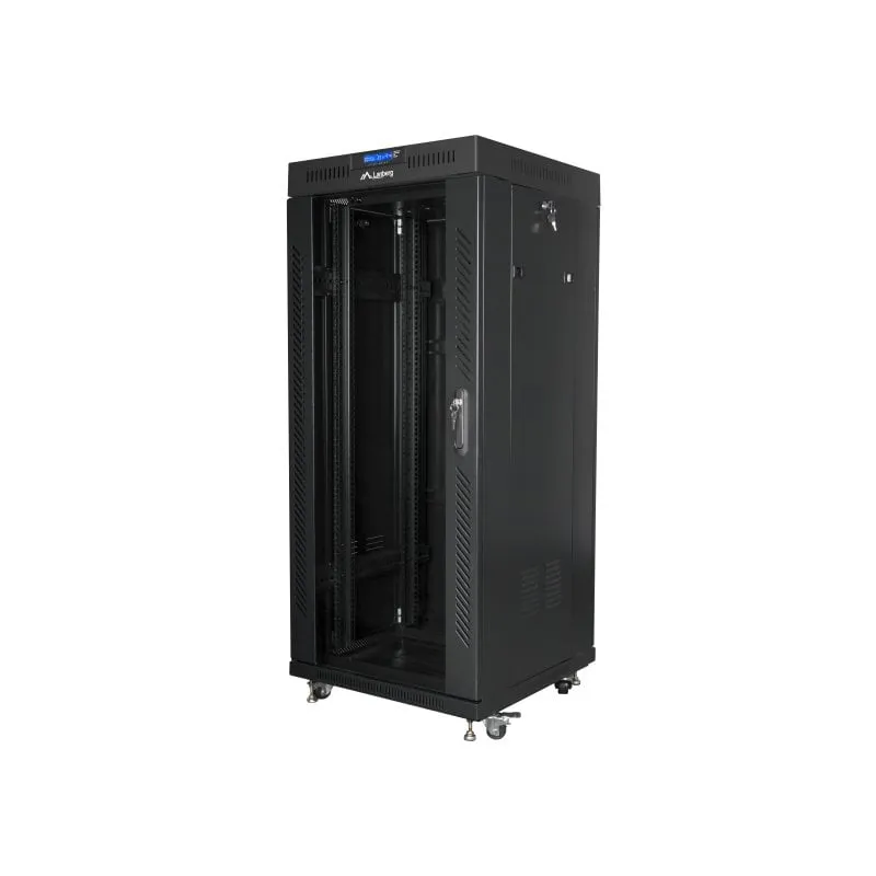 Rack Lanberg FF01-6627-12BL Free Standing 27U 1200KG LCD Nero - immagine 1