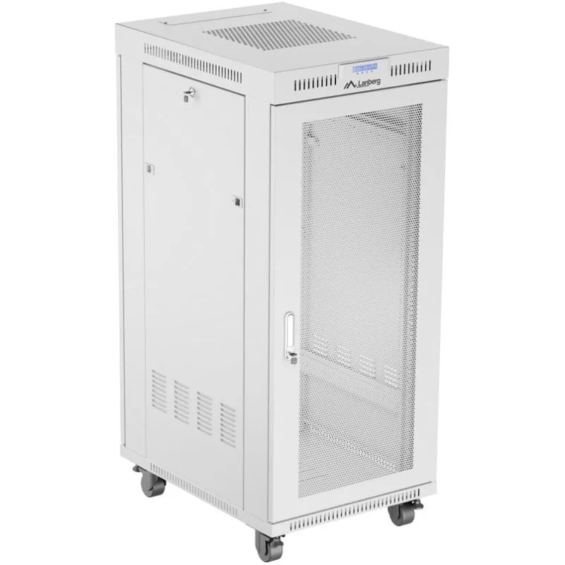 Armadio Rack Lanberg FF01-6827-23SL 27U Porta Singola Grigio RAL7035 - immagine 1