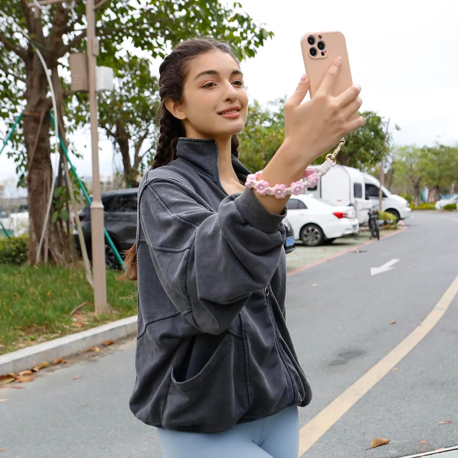 AOKSUNOVA Portachiavi Macramè con Cordino Corto - immagine 5